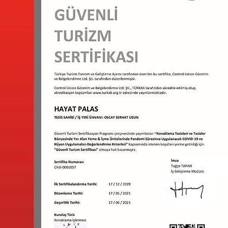 Hayat Palas Erzincan Eksteriør billede